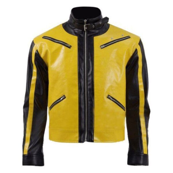 Semi Motorbike Leather Jacket